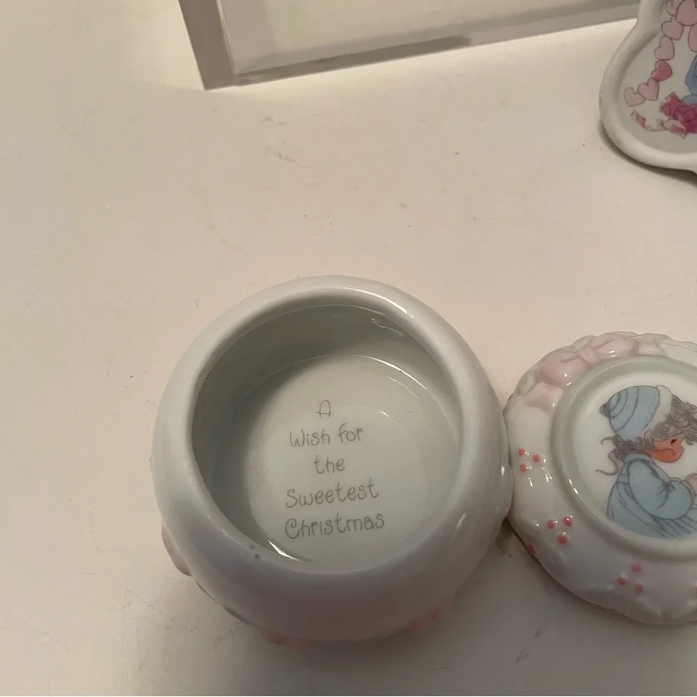 Vintage‎ Precious Moments Items Lot Of 5 Bell,Box,Frame,Egg,Figurine